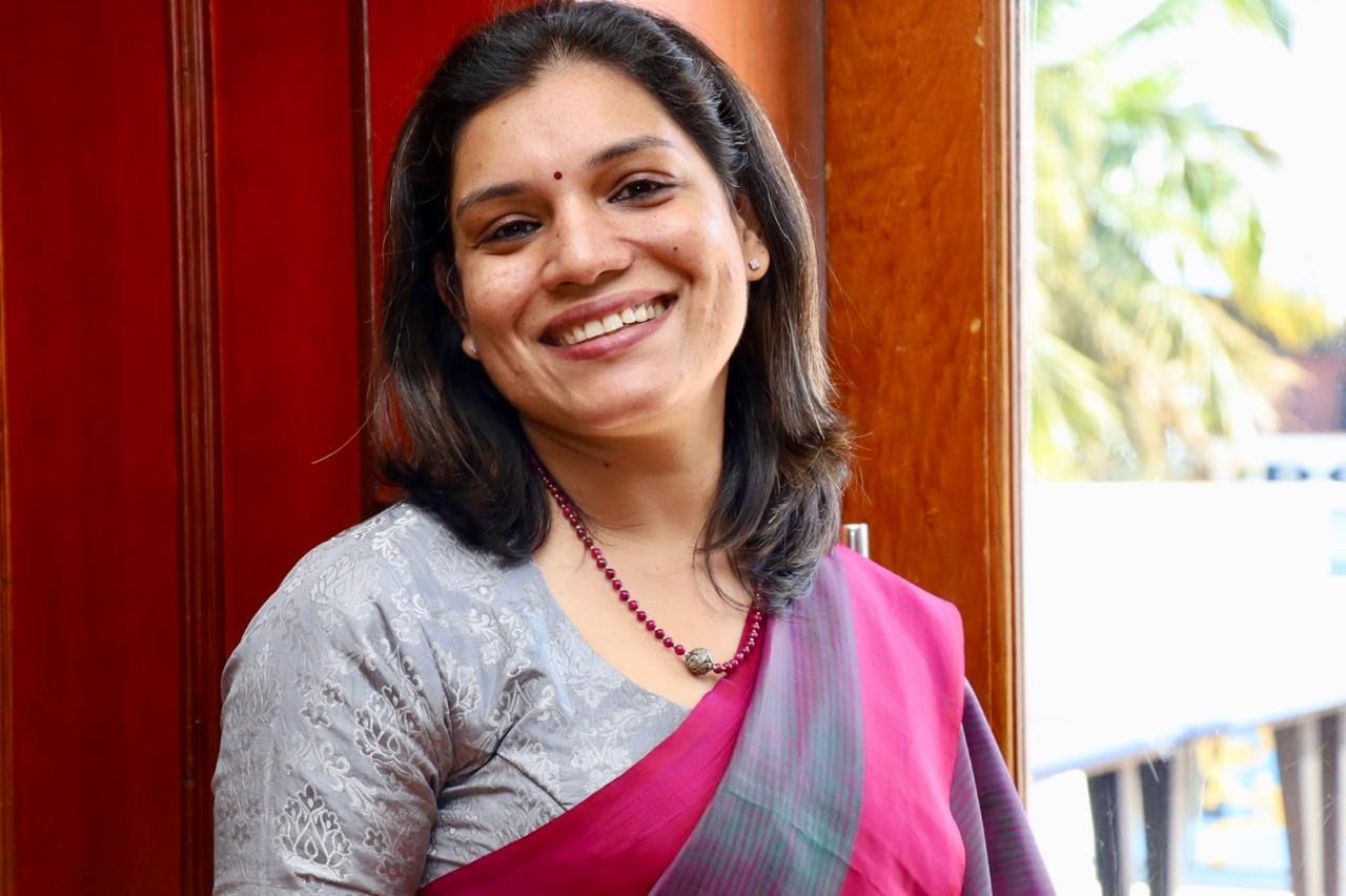 Milu Susan Thomas, perinatal counsellor, smiling